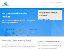 Tablet Screenshot of annuitysupermarket.com